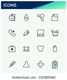 health icon set 