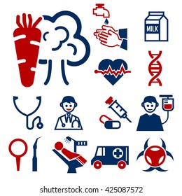 health icon set