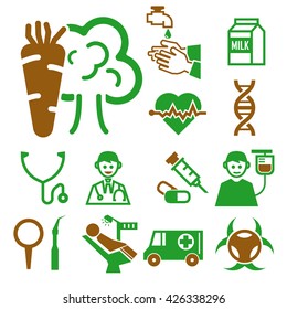 health icon set