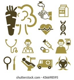 health icon set