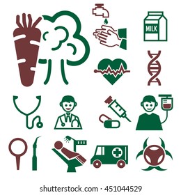health icon set