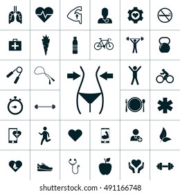 health icon set