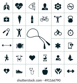 health icon set