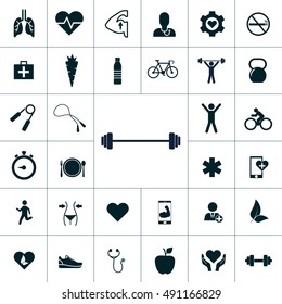 Health Icon Set Stock Vector (Royalty Free) 491166829 | Shutterstock