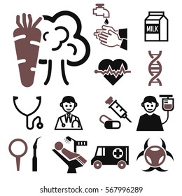 health icon set
