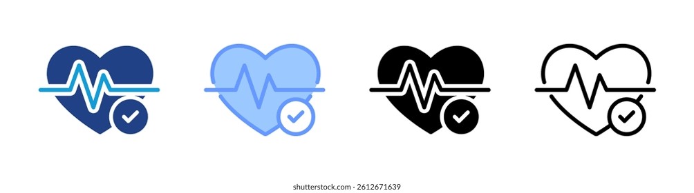 Health icon set multiple style collection