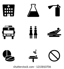 Health icon set vector