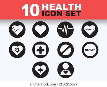 Health Icon Set Icon Vector Design
