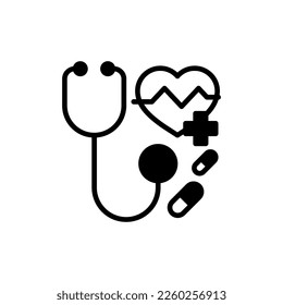 Gesundheitssymbol in Vektorgrafik. Logotyp