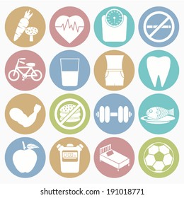health icons set 