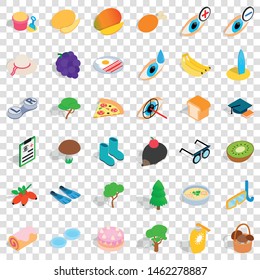 Health icons set. Isometric style of 36 health vector icons for web for any design