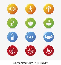 Health icons vector,