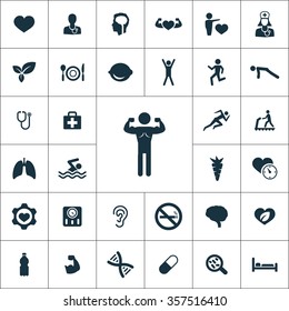 health Icons Vector set