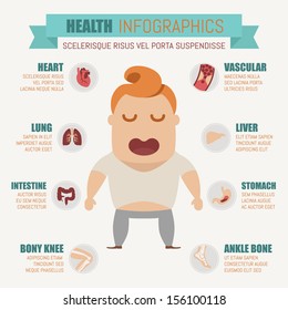 Health infographics , eps10 vector format