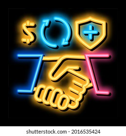 health insurance buy handshake neon light sign vector. Glowing bright icon health insurance buy handshake sign. transparent symbol illustration - Powered by Shutterstock - Get 15% off with code: PIKWIZARD15