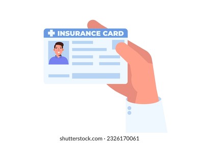 Health insurance card concept. Vector illustration