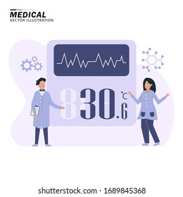 Health insurance concept. Medical illustration. Can used for websites, web pages, templates, web banners, etc. Vector illustration.