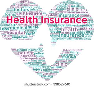 Health Insurance Concept Word Cloud Stock Vector (Royalty Free ...