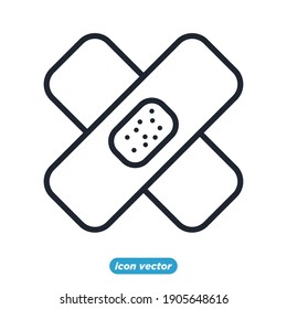Health insurance coverage icon. plaster symbol vector illustration