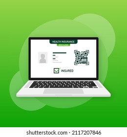 Health insurance in flat style. Flat vector. Vector banner. Web banner. Medical infographic