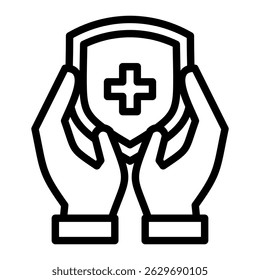 Health Insurance Icon Element For Design