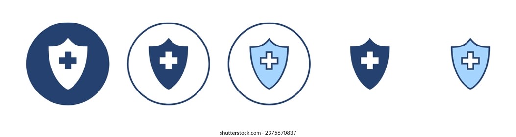 Health insurance icon vector. Insurance health document sign and symbol