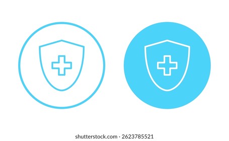 Health insurance icon vector. Insurance health document sign and symbol