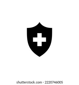 Health insurance icon vector illustration. Insurance document sign and symbol