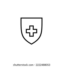 Health insurance icon vector illustration. Insurance document sign and symbol