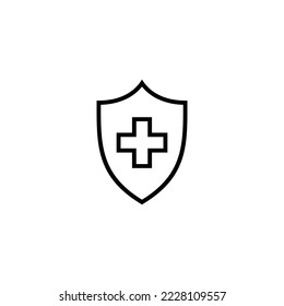 Health insurance icon vector illustration. Insurance document sign and symbol