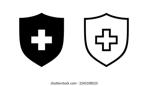 Health insurance icon vector illustration. Insurance document sign and symbol