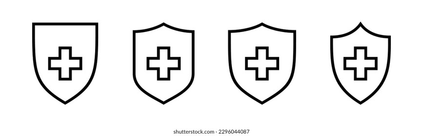 Health insurance icon vector illustration. Insurance document sign and symbol
