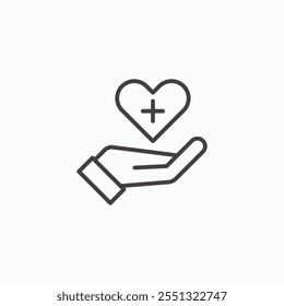 Health insurance icon vector illustration. EPS10