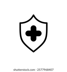 Health insurance icon vector illustration. Insurance document sign and symbol