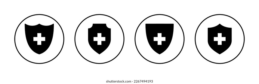 Health insurance icon vector for web and mobile app. Insurance document sign and symbol