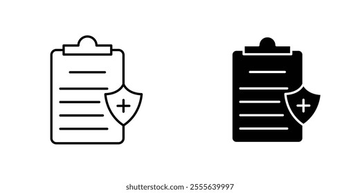 Health insurance icons for app and websites.