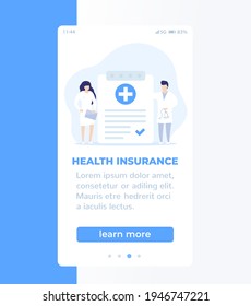 health insurance mobile banner design