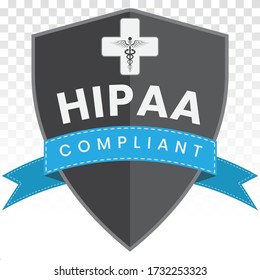 Health Insurance Portability and Accountability Act - HIPAA logo on a transparent background