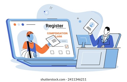 Health insurance vector illustration. Accident assurance is safety belt ensuring smooth ride through lifes unpredictable road Health insurance is safety blanket warming you in chill medical