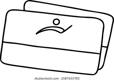Health investment and wellness returns. Business card design illustration