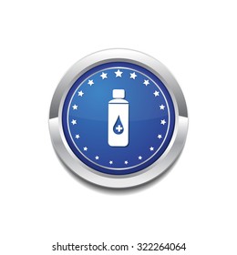 Health Kit Blue Vector Icon Button
