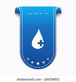 Health Kit Blue Vector Icon Design