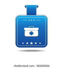 Health Kit blue Vector Icon Design