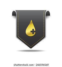 Health Kit golden Vector Icon Design