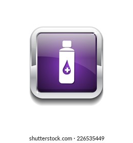 Health Kit Purple Vector Icon Button