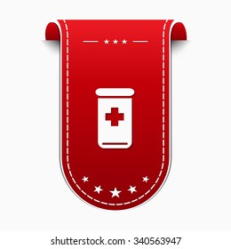Health Kit Red Vector Icon Design