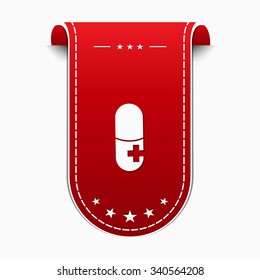 Health Kit Red Vector Icon Design
