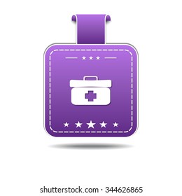 Health Kit Violet Vector Icon Design