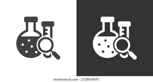 Icono de laboratorio de salud. Icono de la serie de glifos sólidos