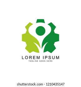 health leaf logo template